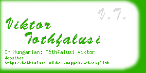 viktor tothfalusi business card